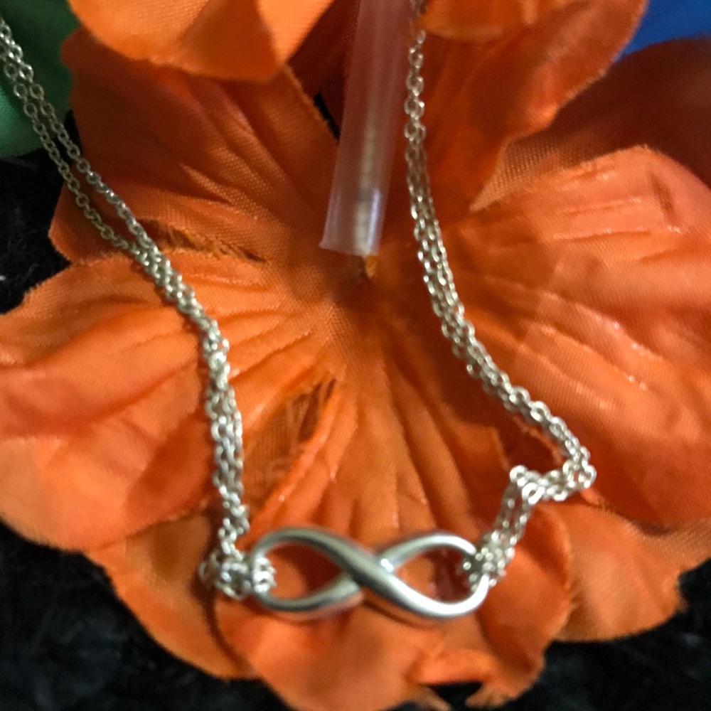 Infinity 8 925 Sterling Silver Double Necklace - image 8